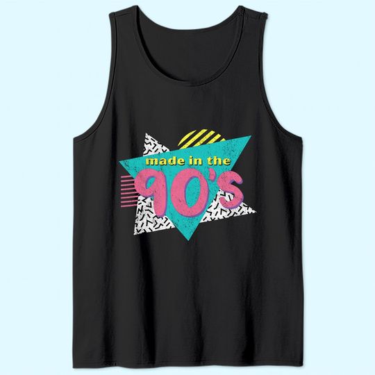 Made In The 90's Retro Vintage 1990's Birthday Tank Top