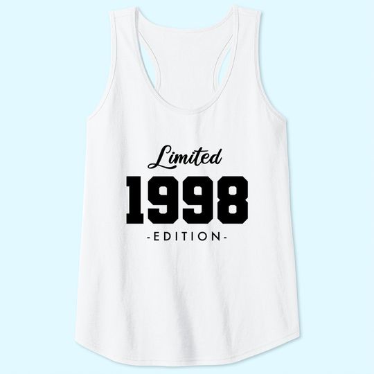 Gift for 23 Year Old 1998 Limited Edition 23rd Birthday Tank Top