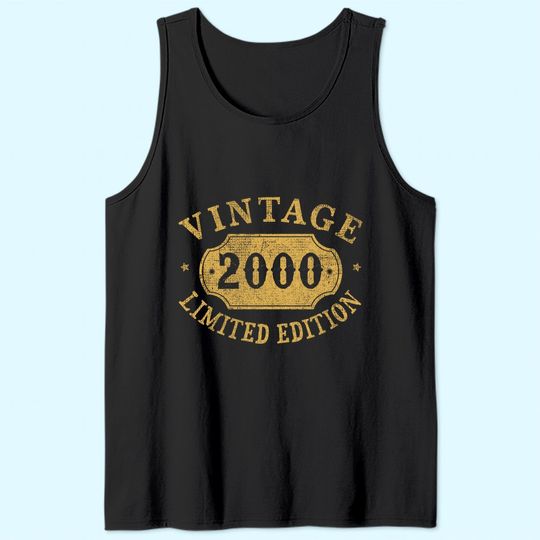 21st Birthday Anniversary Gift Limited 2000 Tank Top