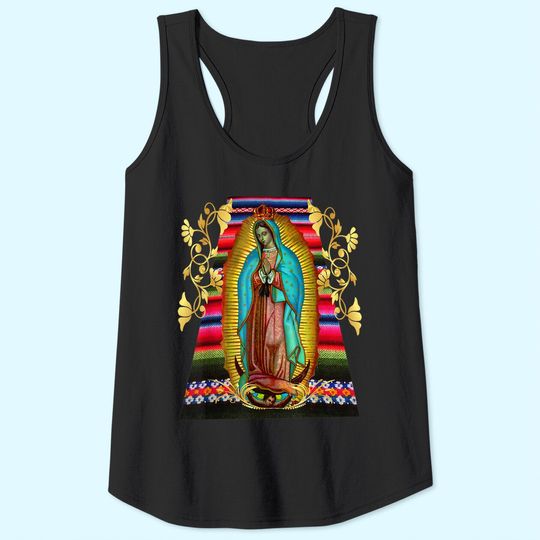 Our Lady of Guadalupe Virgin Mary Mexico Zarape Tank Top