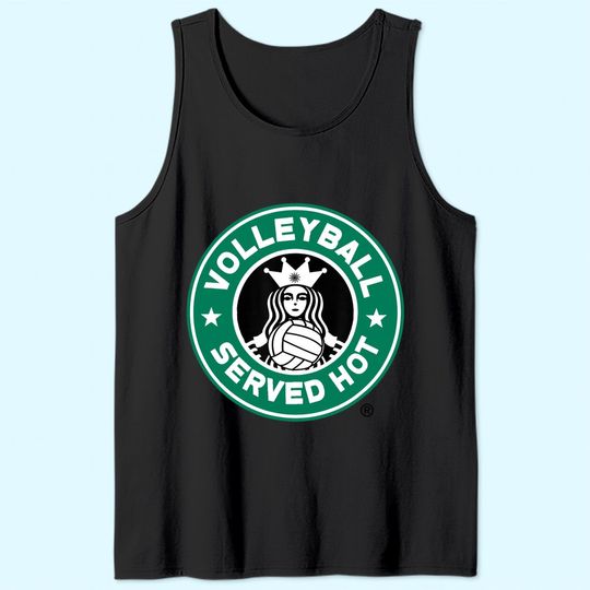 Funny Volleyball Logo Design Tank Top