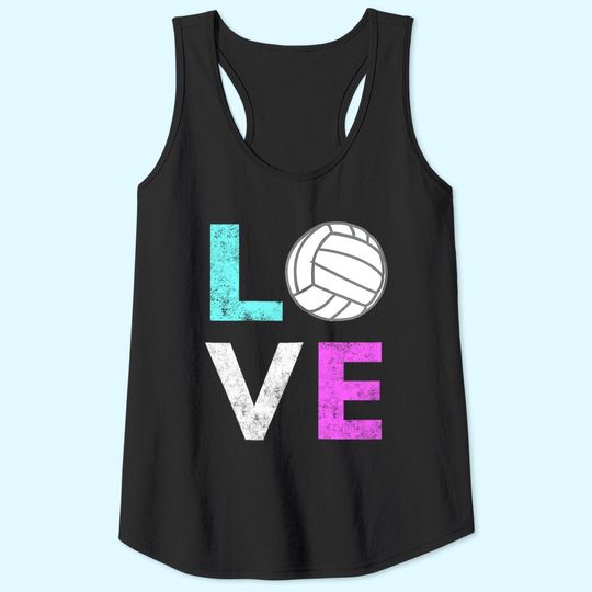 Love Volleyball Best Tank Top