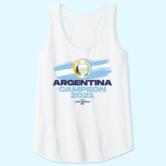 Copa America 2021 Argentina Champion Tank Top