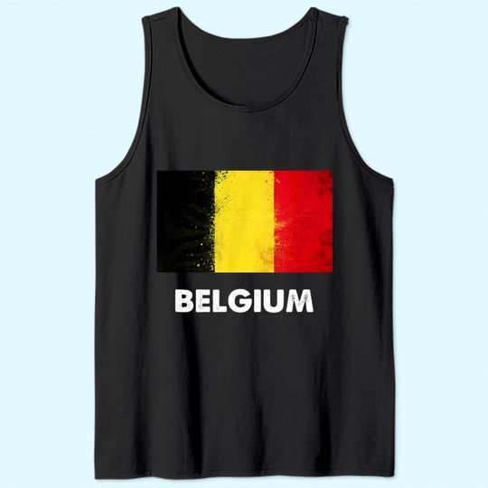 Belgium Flag Tank Top