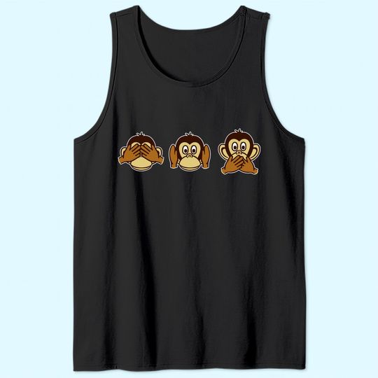 Three wise monkeys Tank Top