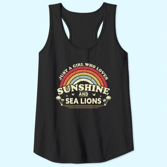 Sea Lion Just A Girl Who Loves Sunshine Tank Top