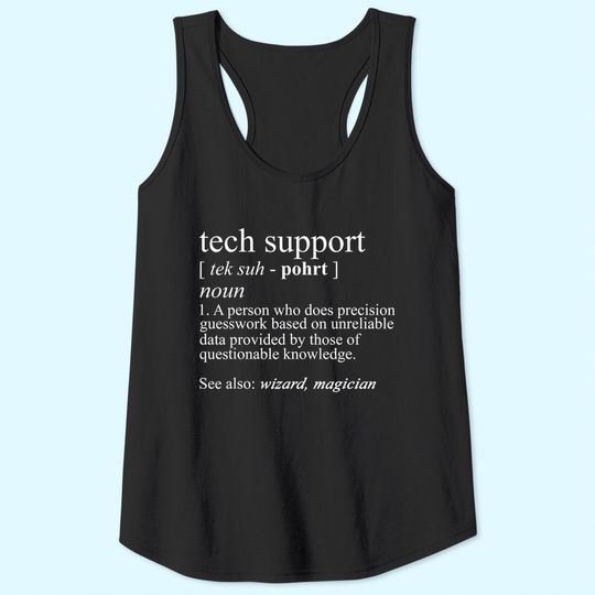 Tech Support Definition Tank Top