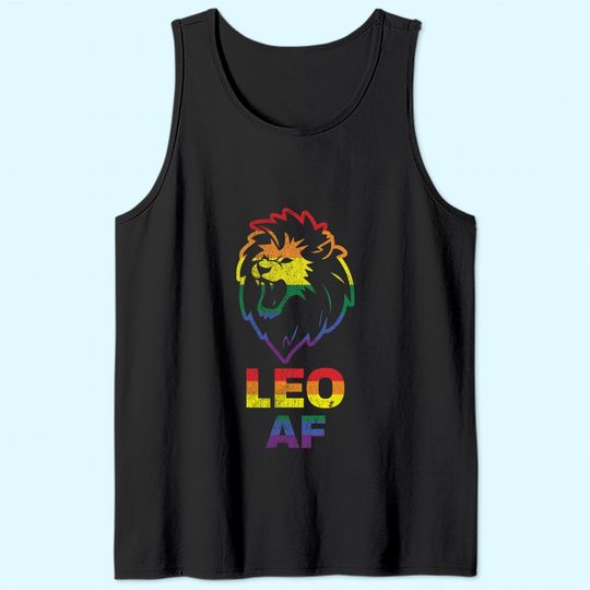 Leo AF Lion LGBT Tank Top