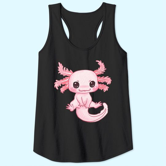 Baby Axolotl Pastel Goth - Kawaii Animal Tank Top