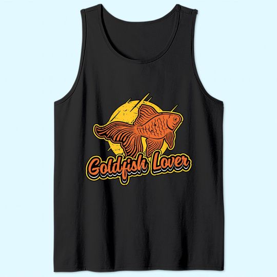 Goldfish Lover Cute Aquarium Vintage Tank Top