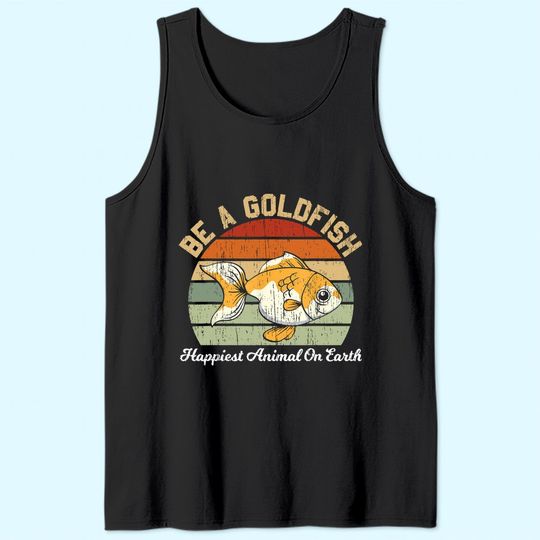 Be A Goldfish for a Soccer Motivational Quote Tank Top