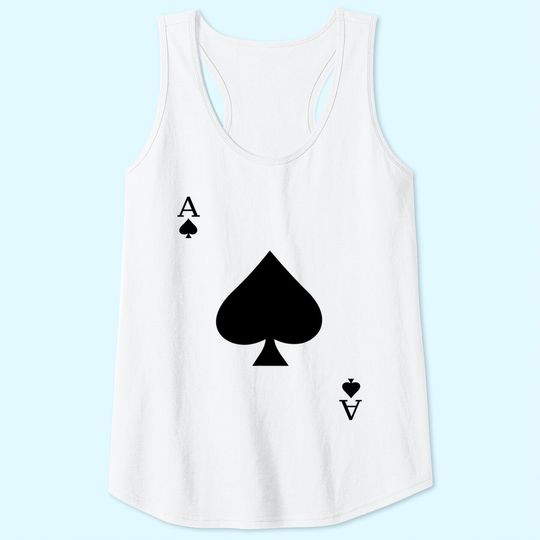 Ace of Spades Deck of Cards Halloween Costume Tank Top