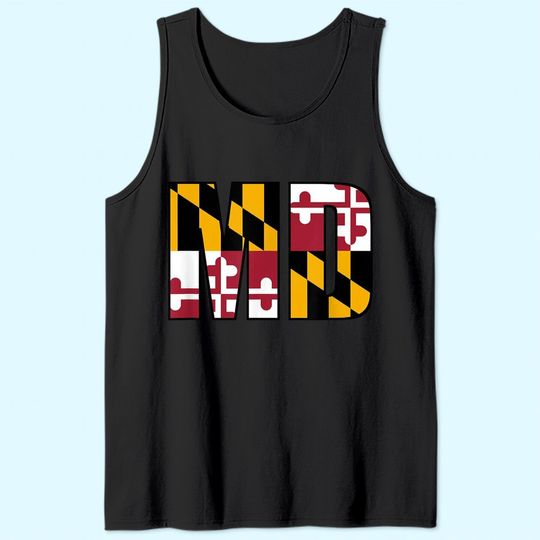 Maryland State Flag Md Baltimore Pride Tank Top
