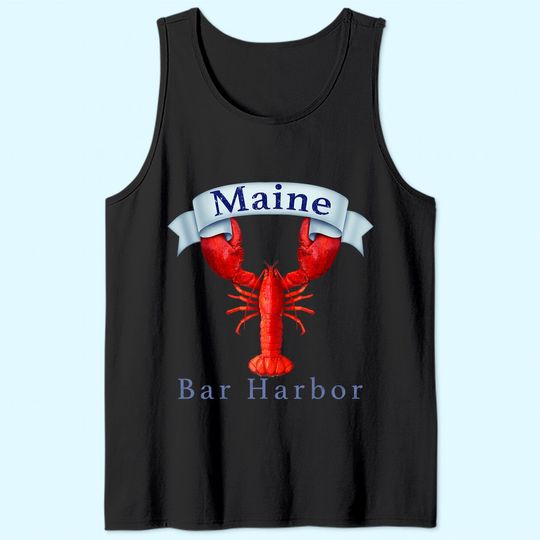 Maine State Bar Harbor Lobster Tank Top