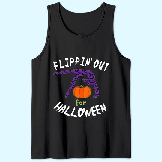 Flipping Out For Halloween Gymnastics Tank Top