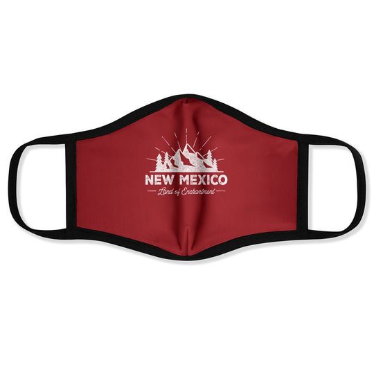 New Mexico Vintage Hiking Retro Face Mask