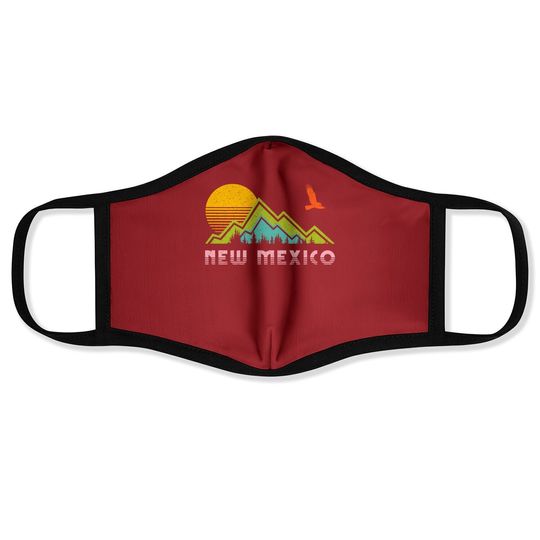 New Mexico Retro Vintage Throwback Face Mask