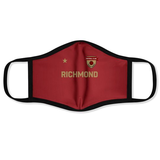 Richmond Soccer Jersey Face Mask