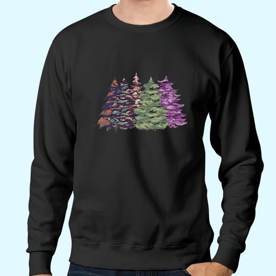 Camouflage Christmas Trees Sweatshirts