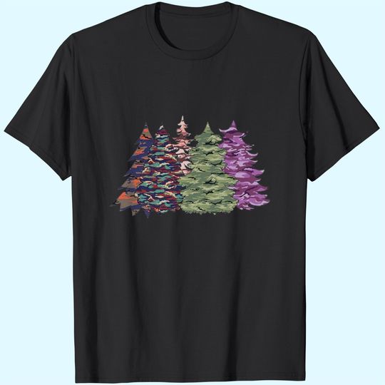 Camouflage Christmas Trees T-Shirts