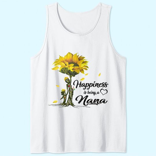 Happiness Is Being A Nana Sunflower Classic Tank Top