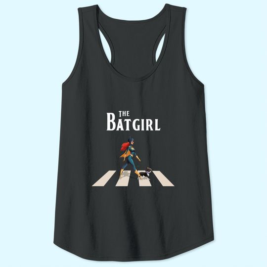 The Batgirl With Dog Superhero Tank Top