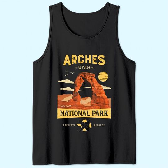 Arches National Park Tank Top Delicate Arch Vintage Utah Gift
