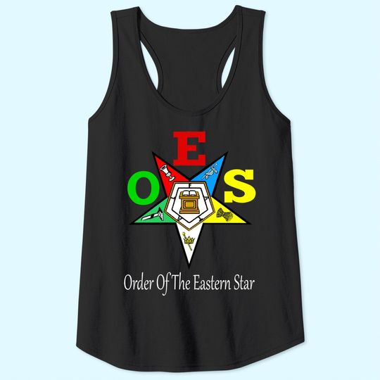 OES Order of the Eastern Star Logo Symbol Tank Top