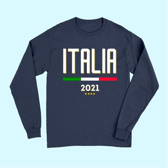 Euro 2021 Men's Long Sleeves Italia Football