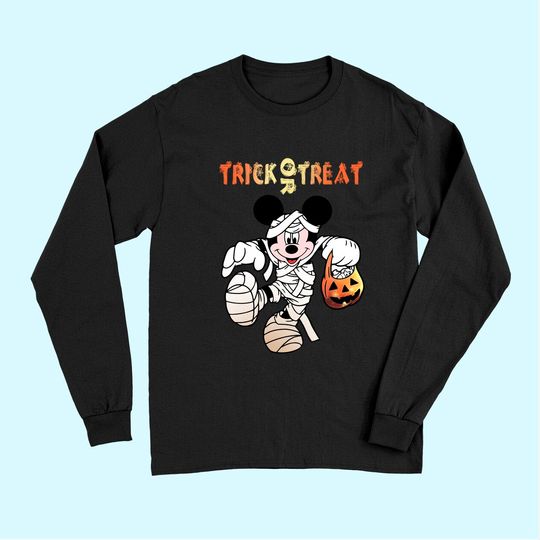 Disney Halloween Couple Party Trick Or Treat Long Sleeves
