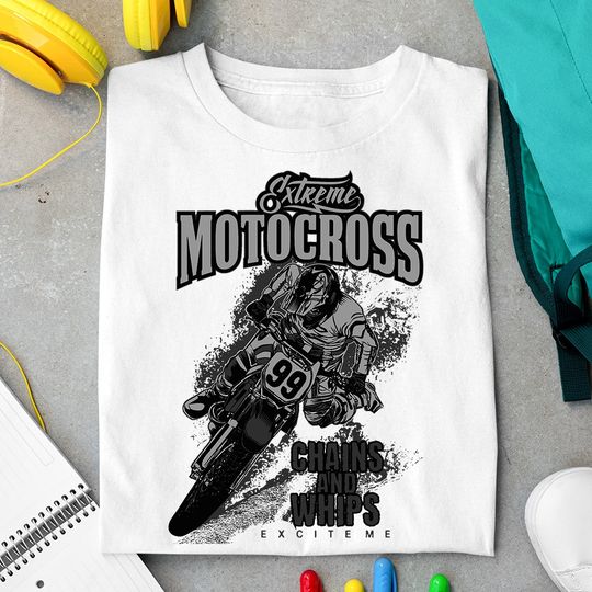 Motocross Extreme MotoX Motorcycle Dirt Bike Scrambler T Shirt