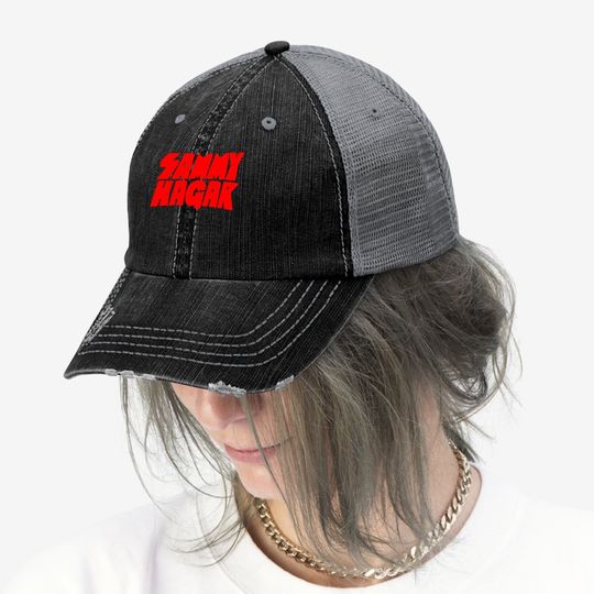 Katrina M Vaughn Samm Short Sleeve Trucker Hat,sammy Hagar Logo,large