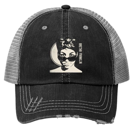 Aretha Franklin Trucker Hat Classic Short Sleeve Trucker Hat Trucker Hat Tops