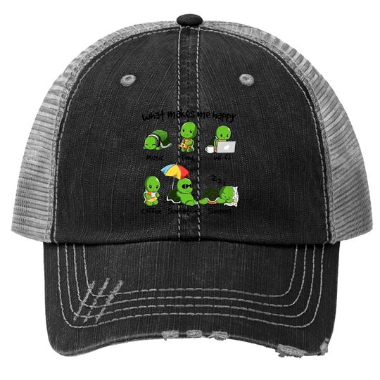 What Makes Turtle Happy Classic Trucker Hat