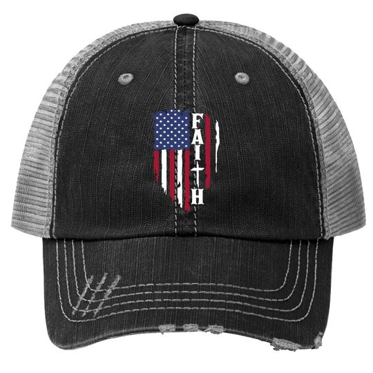 4th Of July Trucker Hat American Flag Graphic Trucker Hat Patriotic Stars Stripes Independence Day Tops