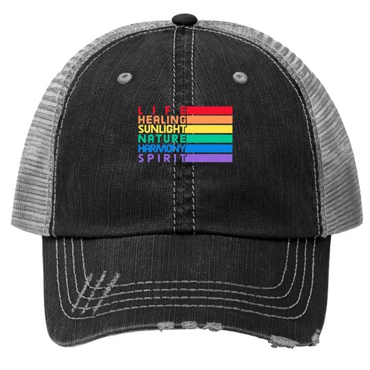 Pride Flag Meaning | Lesbian Gay Bisexual Transgender Lgbtq Trucker Hat