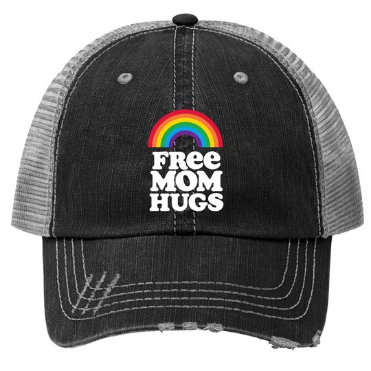 Free Mom Hugs Short Sleeve Trucker Hat