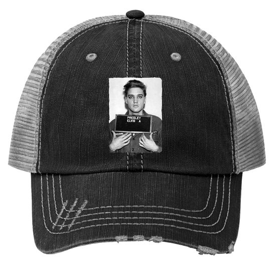 Elvis Presley Army Mug Shot Rock 'n' Roll Trucker Hat