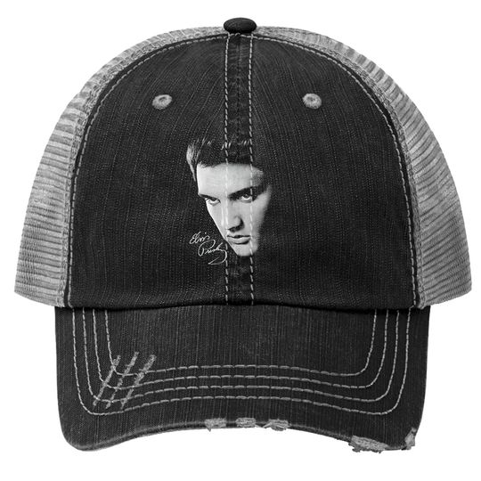 Popfunk Elvis Presley Signature Heartthrob Music Trucker Hat