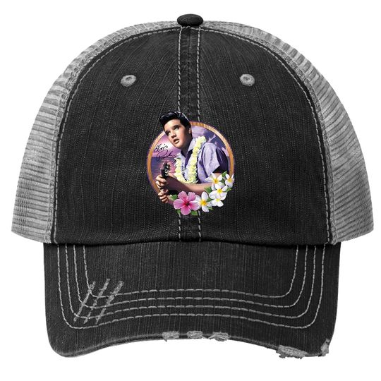 Elvis Presley Luau King  trucker Hat