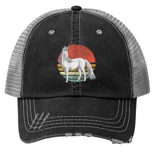 Vintage Unicorn Retro Unicorns Lover Trucker Hat
