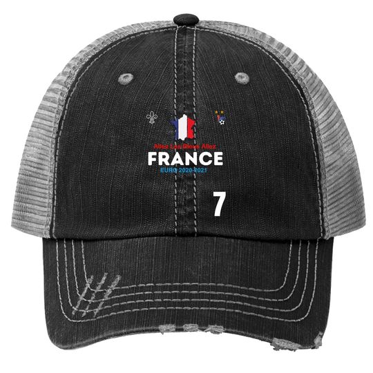 Euro 2021  trucker Hat France Flag Football