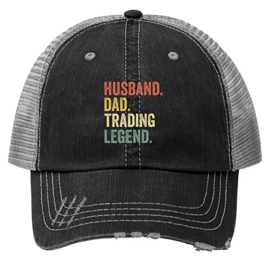 Funny Stock Trader Trucker Hat Gifts Day Trading Crypto Bitcoin Trucker Hat