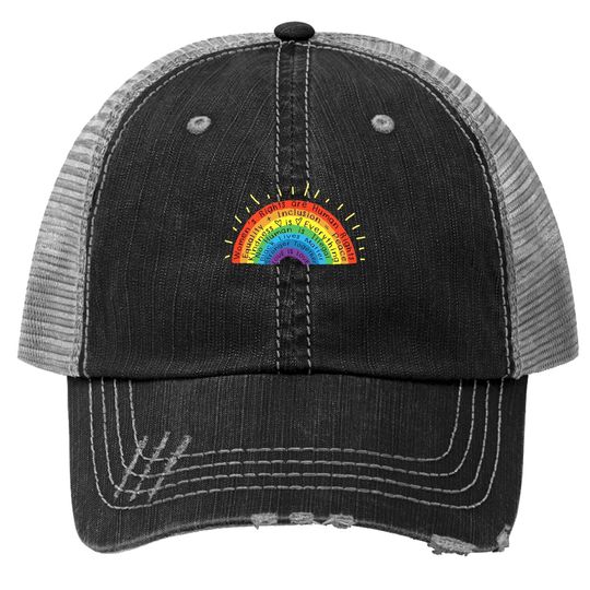Gay Pride Human Rights Black Lives Matter Love Is Love Trucker Hat