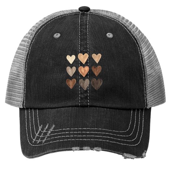 Melanin Hearts Social Justice Equality Unity Protest Trucker Hat