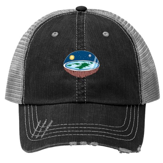 Flat Earth Trucker Hat Ice Wall Trucker Hat Flat Theory Society Trucker Hat