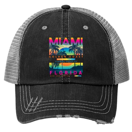Miami Trucker Hat Golden Coast