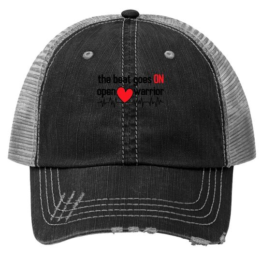 Post Heart Surgery Trucker Hat Open Heart Warrior