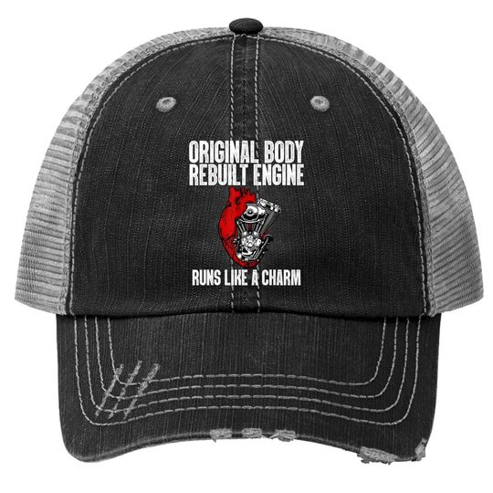 Funny Open Heart Surgery Recovery Survivor Gift Trucker Hat