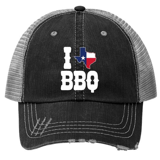 I Texas Bbq Trucker Hat Gift For Texans, I Love Texas Trucker Hat